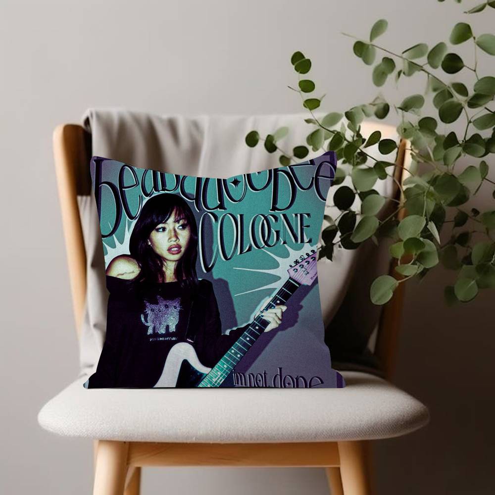 Rock Singer Pretty B-Beabadoobee Cushion Cover 45x45 Polyester Sofa Cushions Decorative Throw Pillows Pillowcover