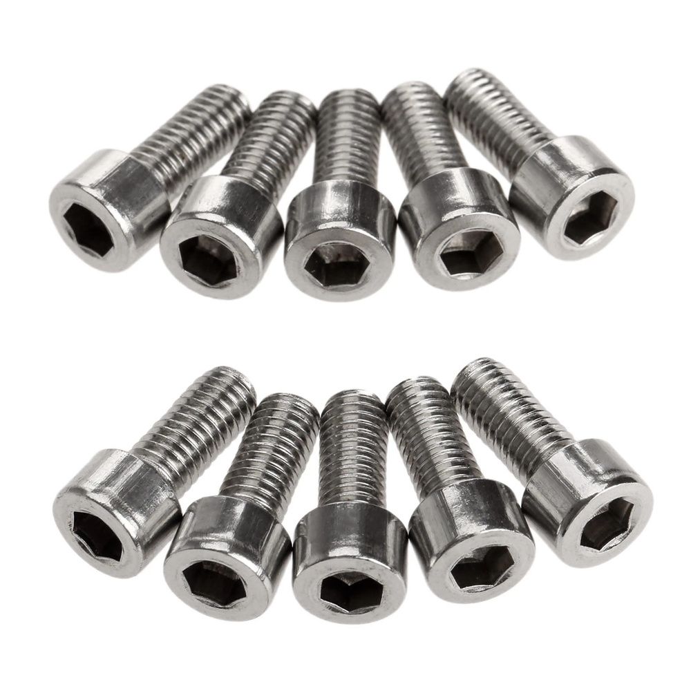 Water Bottle Cage Bolts M5*12 Stainless Steel Bicycle Bottle Holder Screws Bottle Cage Screw M5 Hexagon Bolt Bicycle Screws