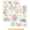 Decals - Ocean - 2 Sheets of 12.2 X 15.3 Cm