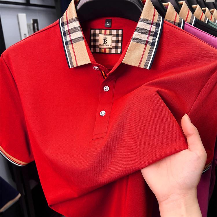 Men's Summer Short-Sleeve Polo Shirt - Mature, Versatile Business Casual Wear