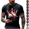 Men's Neck Short-Sleeve T-Shirt With American Political Print