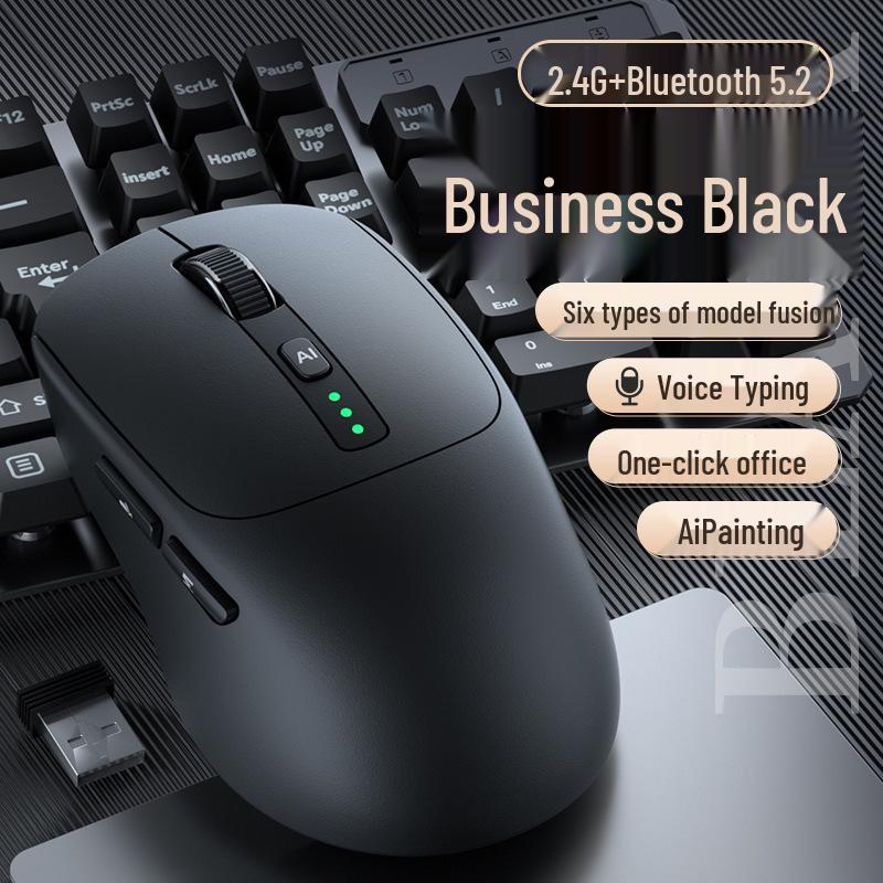 AI Voice-Activated Silent Bluetooth Mouse with Multiple Models for PPT and Table Creation