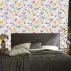 Wallpaper Colorful Dinosaurs Flowers Nature for Living Room and Bedroom 50x1000