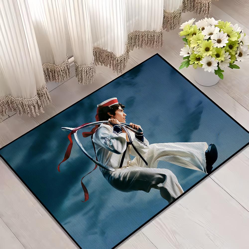 singer C-Conan Gray wishbone small carpet Rug Carpet Home Decor Bedroom Mat Hallway Balcony Carpet Entrance Doormat Decoration