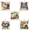 Cute Pet Dog Pillow Case With Lovely Dog Pattern For Sofa And Home Decor
