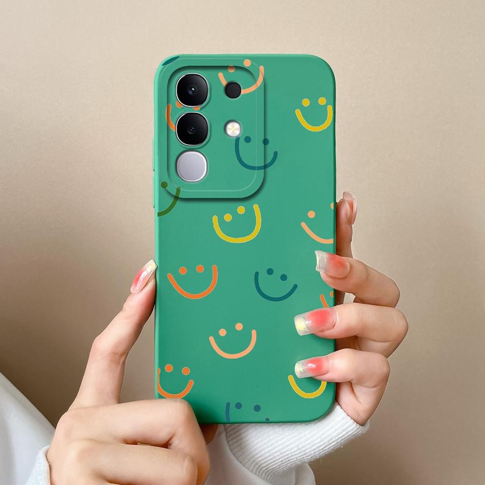Para Vivo S19 Pro Y19S V30 V40e V50 Y04 T4x iQOO Z9s Y29 Y29S Y39 V40 Lite(IDN) Capa Padrões de Etiqueta de Moda Silicone Macio Anti Queda Para Vivo Capa