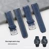 Compatible Blue Angel 1st, 2nd, 3rd Gen AT8020-54L/8020-03L Breathable Blue Cowhide Watch Strap