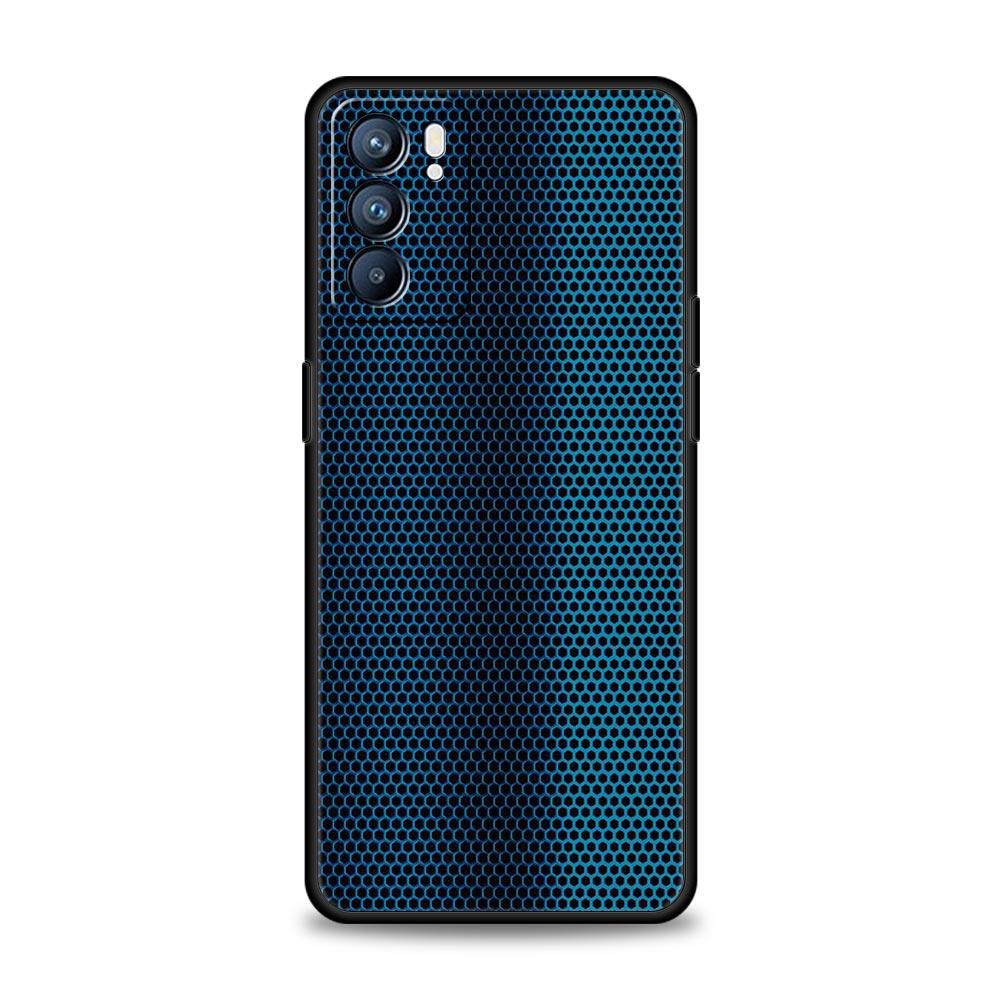 Pouzdro z uhlíkových vláken pro Oppo Find X6 Pro X5 A54 A53 A52 A9 2020 A15 A95 A17 A16 A76 A74 A57 Reno7 Reno6 Pro Plus 5G Černý kryt
