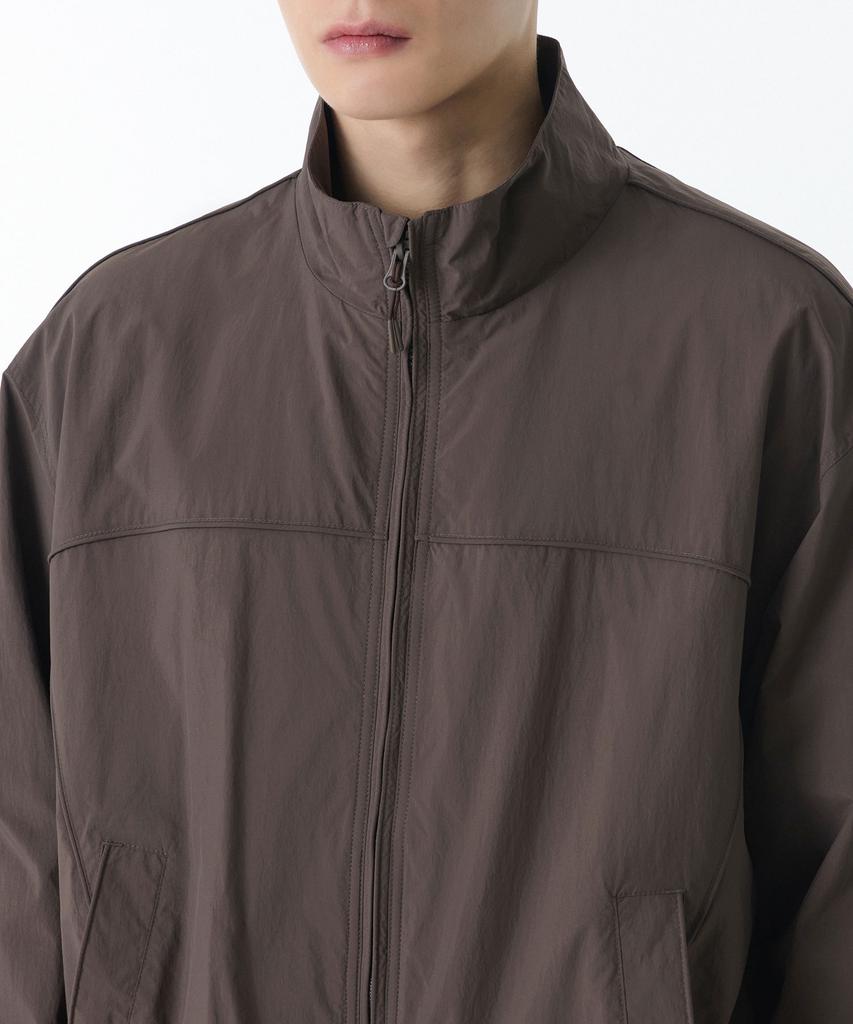 Musinsa Standard Oversized Track Windbreaker Jacket [Brown]