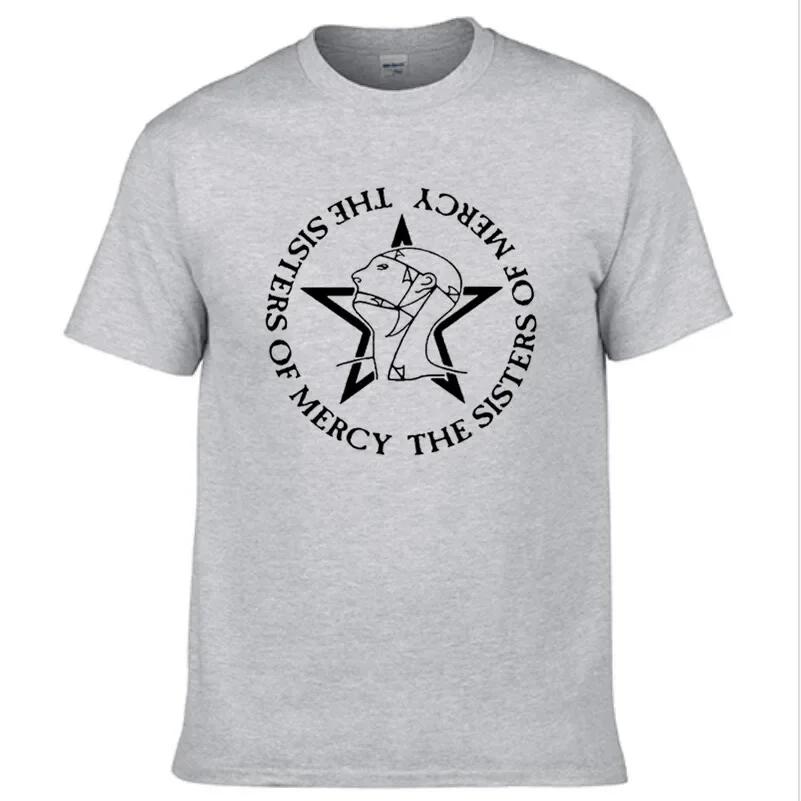 Pánske a dámske tričko The Sisters Of Mercy Tee Post Punk Goth Rocková kapela Tričká Bavlnené topy Tričká Módne oblečenie s krátkym rukávom