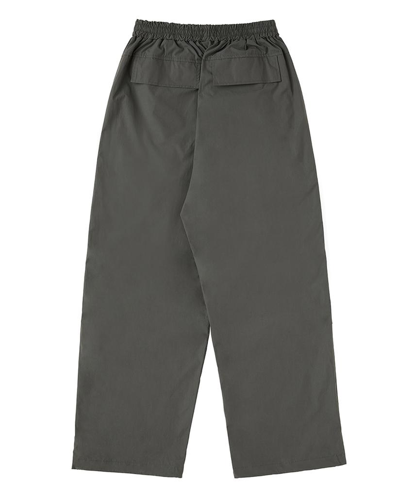 URBANAGE [2Pack] Waterproof One-Pleat Parachute Wide Pants (3 Colors) (Type C)