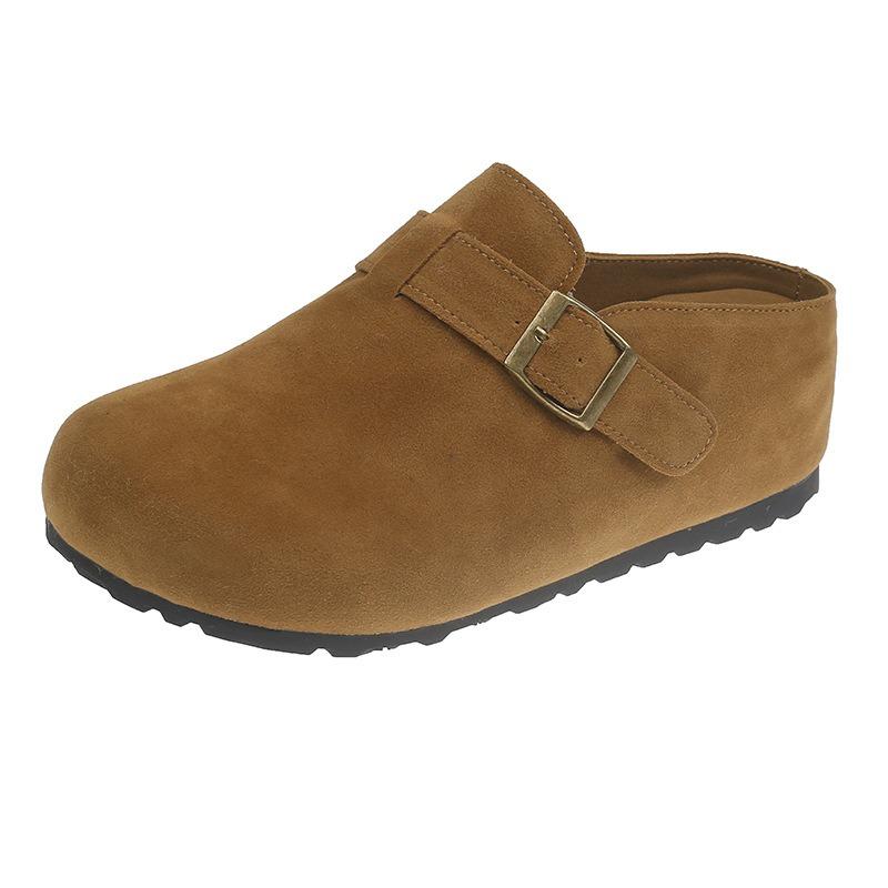 Baotou pantoufles femmes printemps nouvelle usure chaussures simples paresseuses pain décontracté