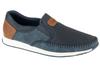 Moccasins 11954, Mens Navy Half Shoes