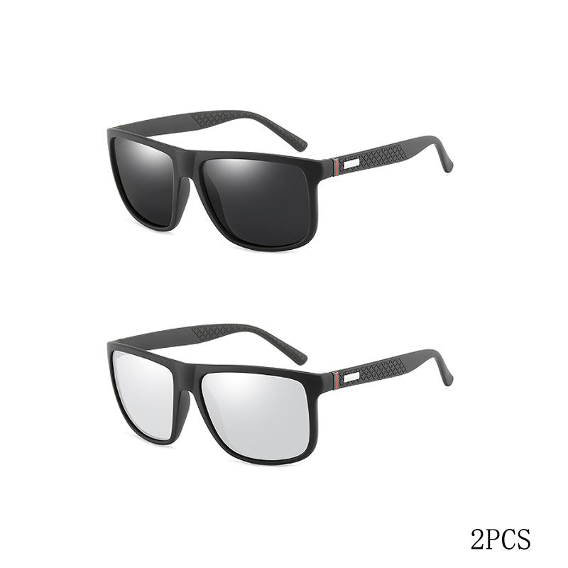 Modische Vintage Quadratische Sonnenbrille Herren Damen Luxusmarke Designer UV400 Brille zum Fahren Angeln