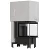 Steel Fireplace KRATKI REGNOR 500/500 7 kW Ø 200 3-sided, Black Thermotec