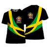 Jamaicaanse Vlag Leeuw Embleem Grafisch T-shirt Voor Heren Kleding 3D Jamaicaanse Trots Bedrukking T-shirt Tops T-shirts Mode Streetwear