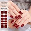 New No-bake Gel Manicure Stickers Solid Color No Light Nail Stickers