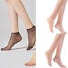 5 Pairs Soft Silky Stockings for Womens Sheer Ankle Socks With Elastic Cuffs Ultra Thin See Through Low Cut Boat Socks