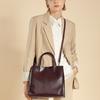 Leather Women's Bags Large Capacity Vertical Square Bags Simple Shoulder Crossbody Handbags Cowhide Women's Bags