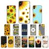 Sunflower Art Pattern Design Capa Back Shell For iPhone 11 11Pro Max 5 5S SE SE2020 6 7 8 6s Plus X XR XS Max Soft Phone Cases