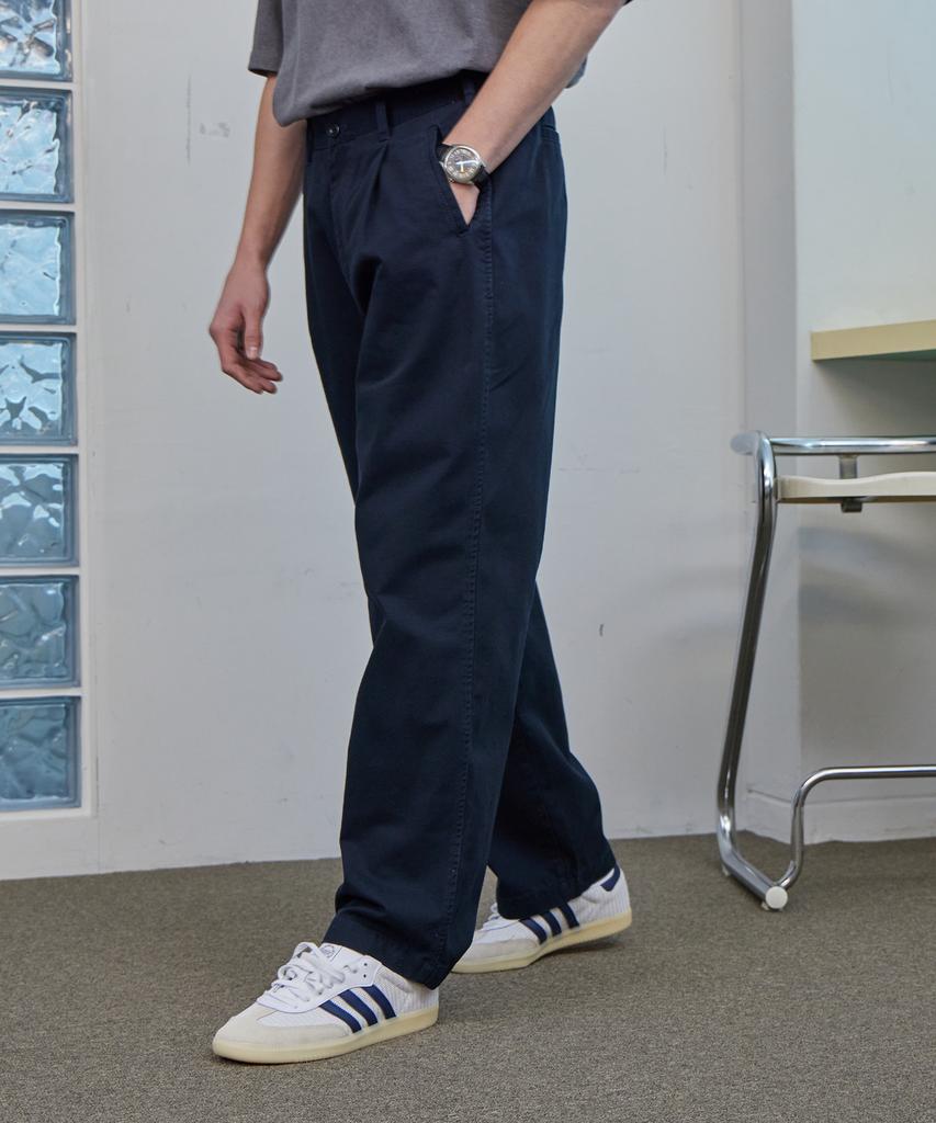 Ahidu Dual Banding Essential Chino Pants_Navy