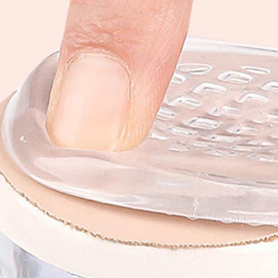 1 Pair Gel Heel Pad Foot Pain Relief Washable Reusable Self-adhesive Shock Absorbing High Heel Shoes Non-slip Heel Cushion Padding