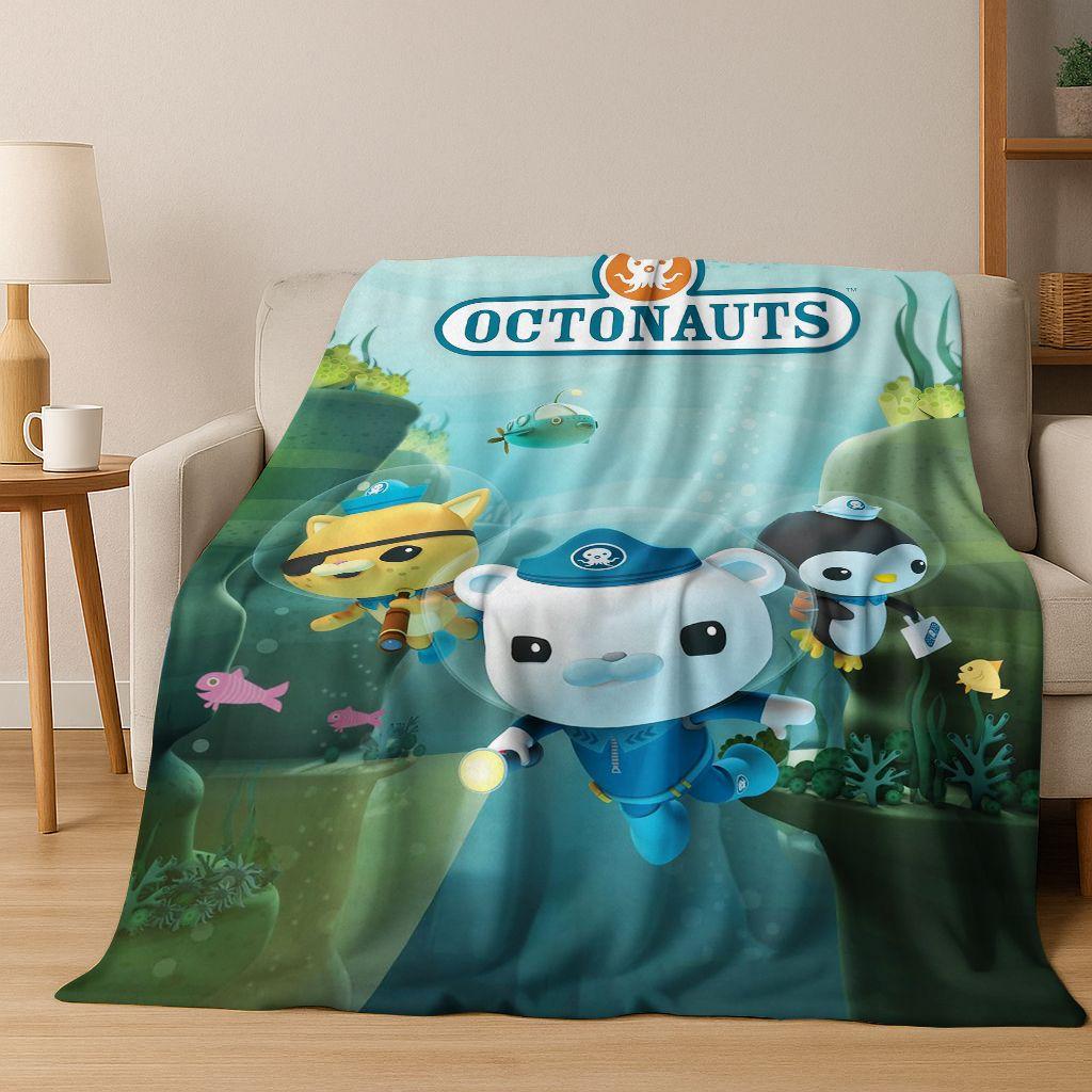 26 Stil Octonauts Barnacles Cartoon Flanell Decke, Warme und Gemütliche Weiche Überwurfdecke für Zuhause Schlafzimmer Bett Sofa Abdeckung Kinder Geschenk