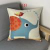 Throwing Pillow Cartoon Cushion, Home Sofa, Seating Chair, Linen Pillow with Core, Modern and Minimalist Style with Core