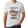Men's Vintage Tee Shirt Graphic T Shirt Easy Rider Since 2050 Vintage White