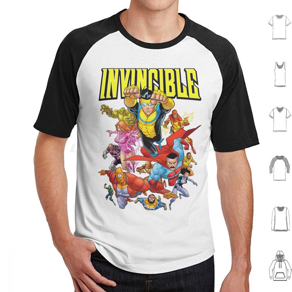 Invincible Invincible Cartoon T Shirt Cotton Men Women DIY Print Invincible Comics Anime Manga Invincible Comic Superhero Omni