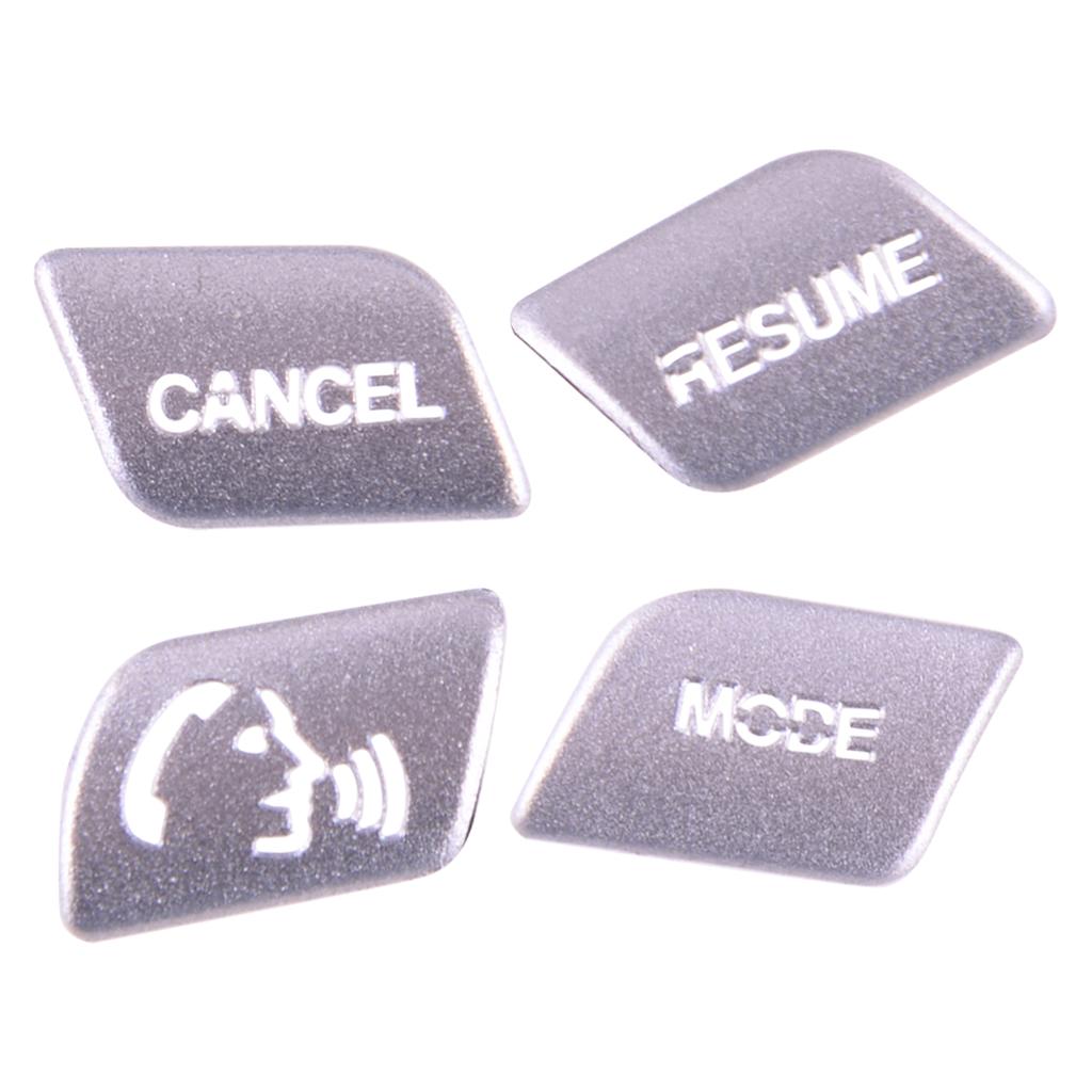 Car Steering Wheel Button Decorative Trim Cover Sticker Stainless Steel Fit For Jaguar XF 2012 2013 2014 2015
