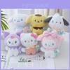 Entzückender Lutscher-Serie Plüsch-Schlüsselanhänger Cinnamoroll Kuromi Melody Plüschtier