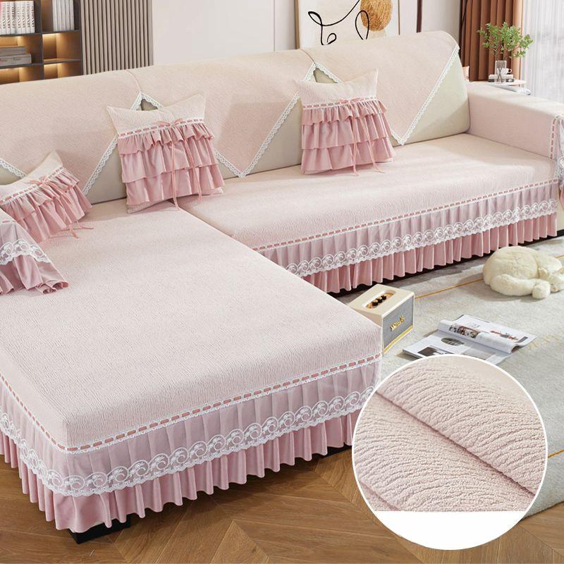 Sofa Cushion All-season Universal Princess Style Sofa Cover All-inclusive, New Cover Cloth Cover, Non-slip Sofa Cover Towel