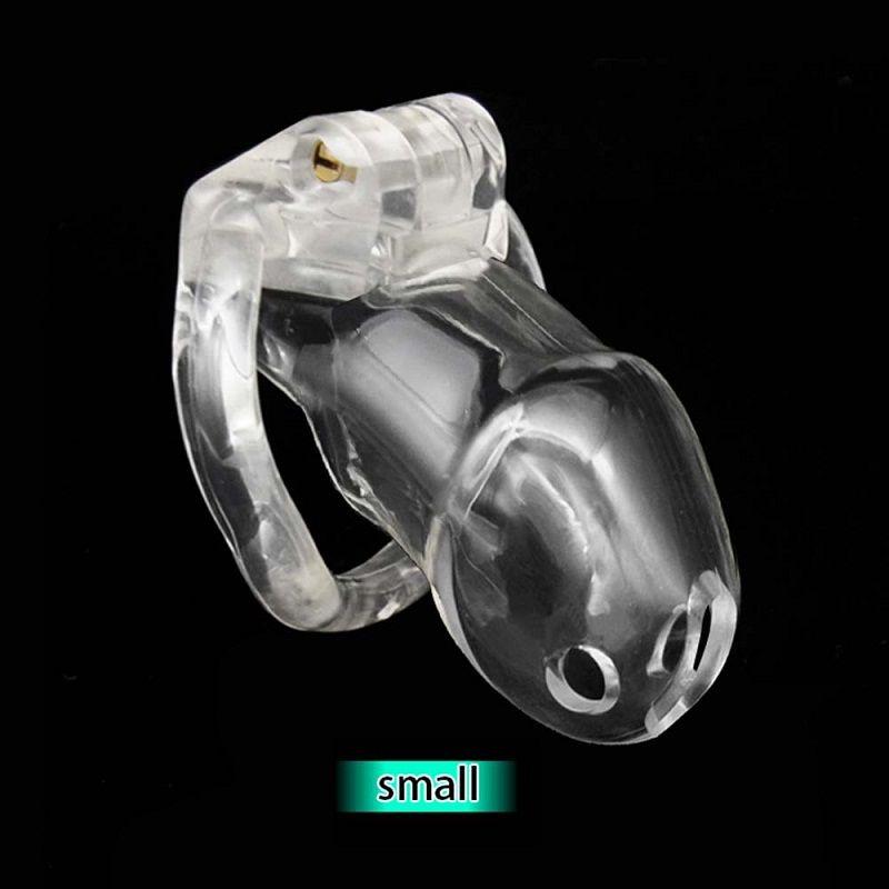 Male Chastity Cage Device Small/Standard Cock Cage with Rings Erotics Urethral Brass Lock Locking Sex Toys for Men Adults