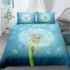 Comforter Dandelion Fresh And Natural Style Bedding Set With Zipper Plant Printed Polyester Comforter For Kids Teen