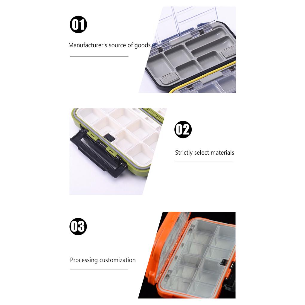 Portable Fishing Hook Storage Box Independed Dustproof Lure Bait Organizer Carrying Case Container Outdoor Equipment
