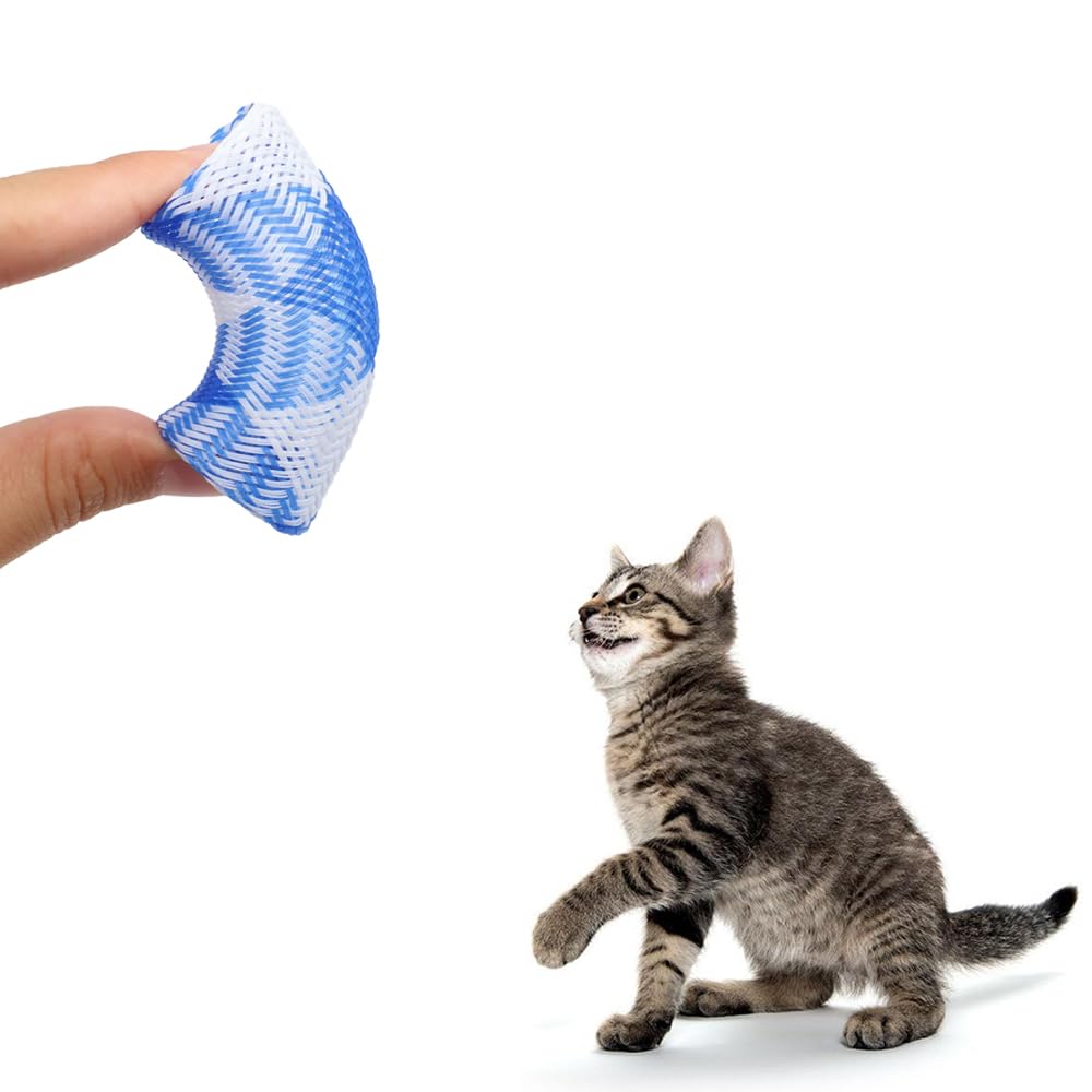 LKCCTK Cat Spring Tubes, Set of 20, Colorful Spring Toys for Exercise and Stress Relief, Random Colors
