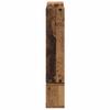 Wall Mounted Shelf with Storage Reclaimed Wood Look 96 X 12 X 64 Cm