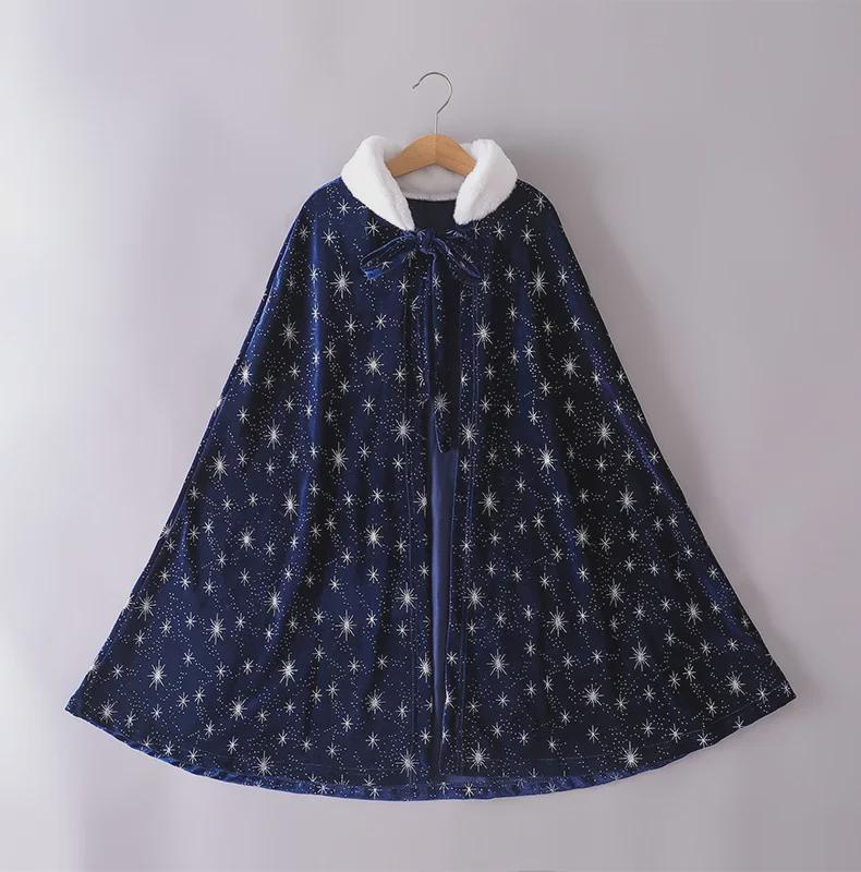 2025 Winter Frozen Elsa Princess Long-Sleeve Dress for Girls
