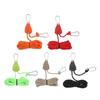 Reflective Camping Pulley Rope Tie Down Rope Hangers Adjusted Tent Guide Rope for Kayak Awnings Tents Hiking Outdoors
