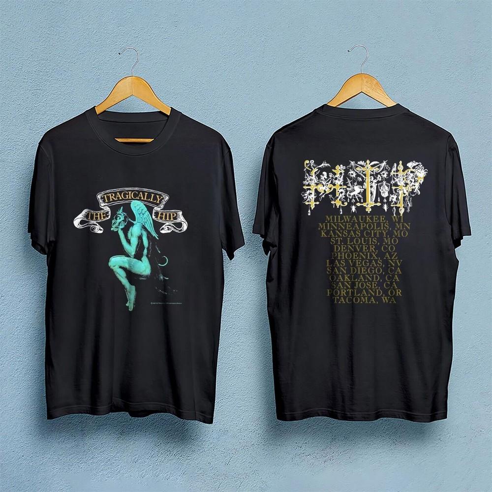 1993 The TRAGICALLY Hip Tour T-Shirt Rock Tee Vintage Rock Canada Unisex T-Shirt