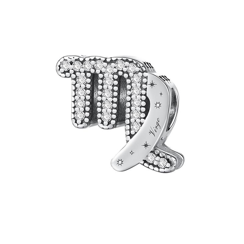 Copper Twelve Constellations Charms Beads Fit Diy Bracelet Necklace Making Gift Of High Quality Fine Jewelry