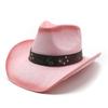 Exclusive For Men And Women Outdoor Western Denim Straw Hats Embroidered Curved Brim Denim Hats