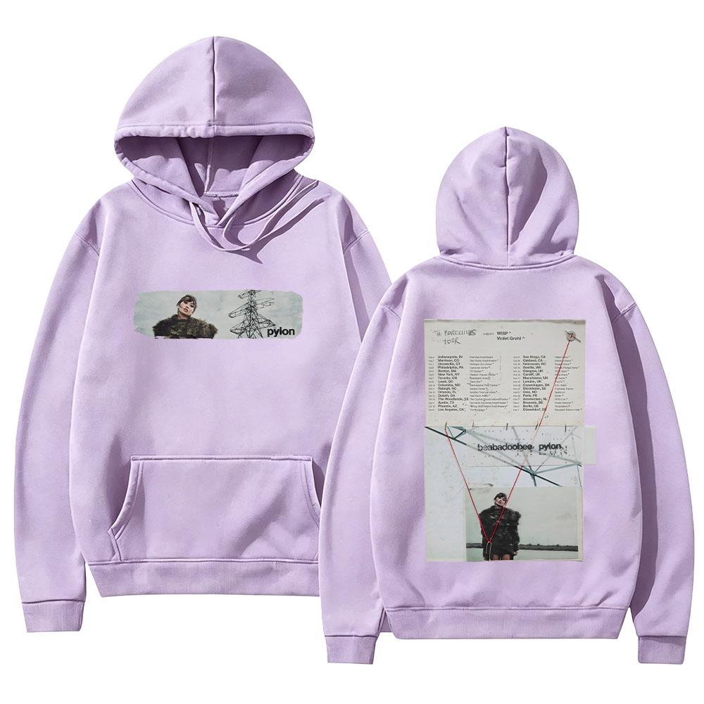 Beabadoobee The Powerlines Tour ‘26 Hoodies Retro Vintage Print Sweatshirts Herren Damen Mode Lässig Langarm Locker Pullover