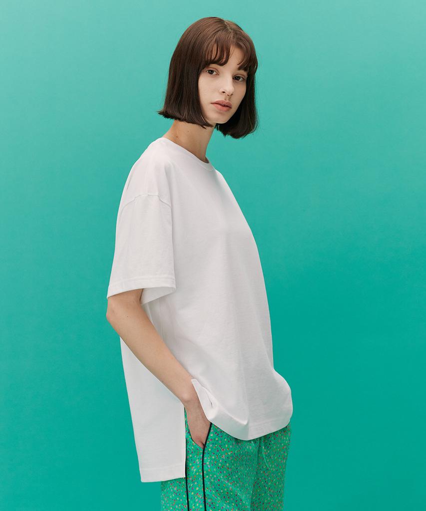 CETU Loose Fit Short Sleeve T-Shirt (White)