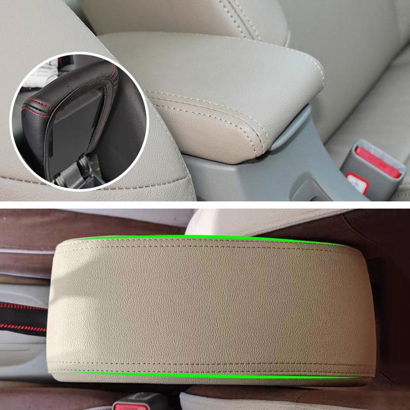 Car Microfiber Leather Center Console Armrest Box Cover Protective Trim For Toyota Rav4 RAV 4 2016 2017