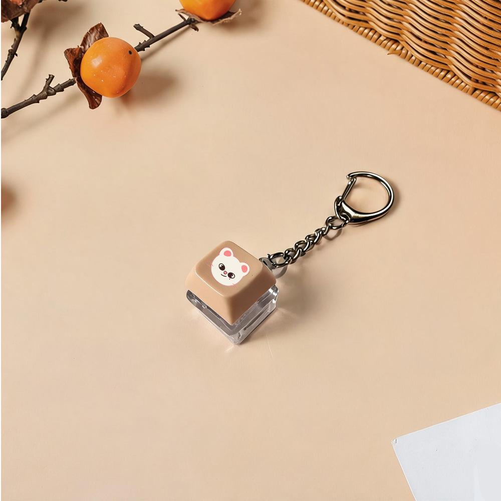 8pcs Stray Kids Keycap Keychain Set, Cute Double Keyboard Keycap Bag Charm, Kpop Pendant for STAY Fans