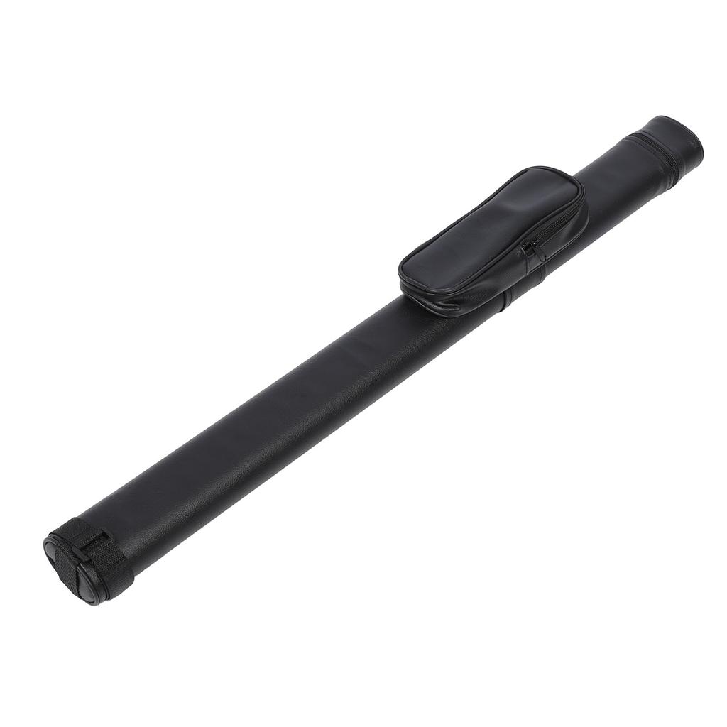 Pool Cue Case PU Portable Foldable Impact Resistant Adjustable Shoulder Strap Billiard Stick Carrying Bag for 1 2