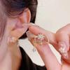 Skaisti cirkona astoņstūra astoņstūraini spīļu auskari sievietēm korejiešu spīdīgi vintage Ear Stud modes tendences rotaslietas kāzas