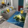 Frog Carpet Colorful Cute Animal Pattern Carpet for Bathroom Non-slip Area Mat Living Room Kids Bedroom Floor Mat Entrance Decor